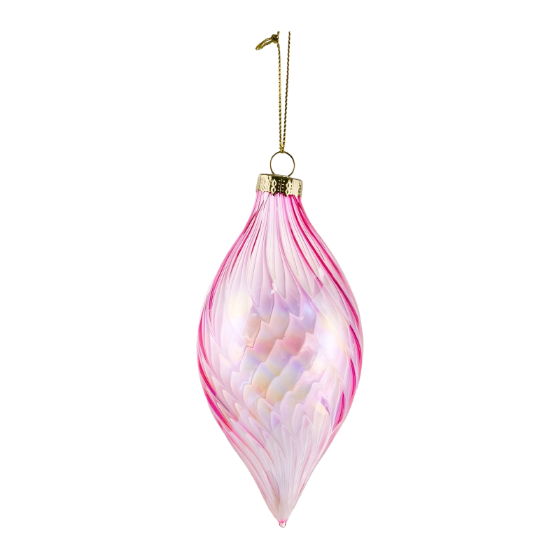 Minge de sticlă de Crăciun de 8 cm