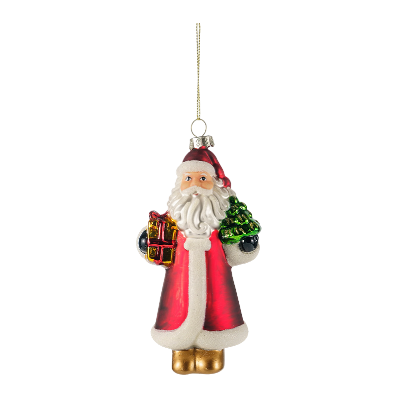 Ornamente de Crăciun din sticlă suflată pictate manual