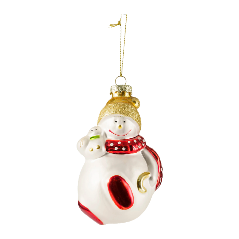 Ornamente de Crăciun din sticlă suflată pictate manual