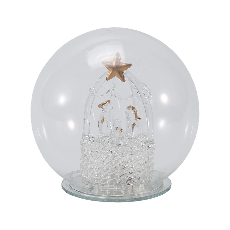 Cloșă de sticlă festivă și glob de lumină (înger / Naștere / Pom de Crăciun / Stiluri de pădure de căprioare)
