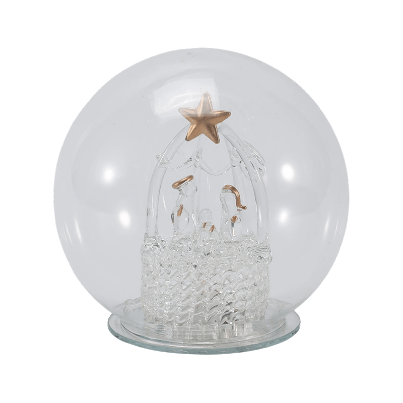 Cloșă de sticlă festivă și glob de lumină (înger / Naștere / Pom de Crăciun / Stiluri de pădure de căprioare)