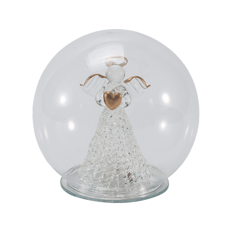 Cloșă de sticlă festivă și glob de lumină (înger / Naștere / Pom de Crăciun / Stiluri de pădure de căprioare)