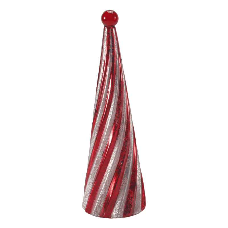 10*20 cm & 10*25 cm & 10*30 cm Vintage Mercur Glass Swirl Brad de Crăciun