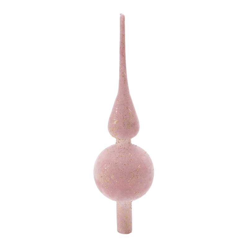Decor de pom de Crăciun din sticlă suflată manual