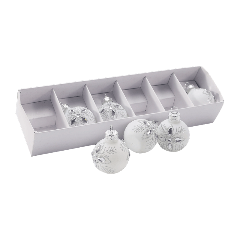 Set de ornamente festive pentru mingi de Crăciun
