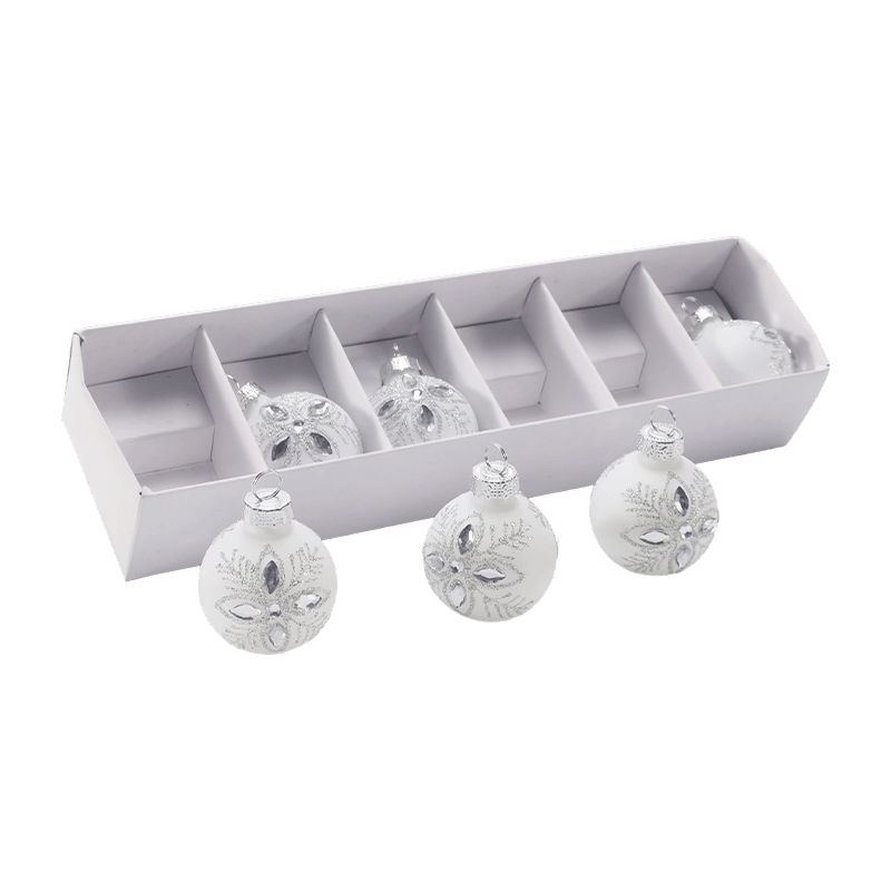 Set de ornamente festive pentru mingi de Crăciun