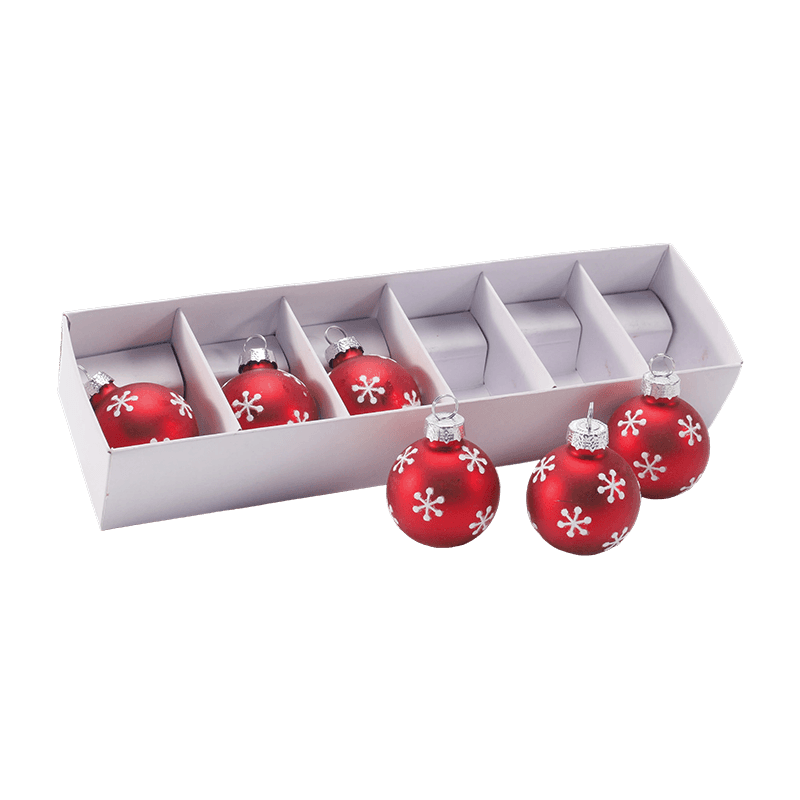 Set de ornamente festive pentru mingi de Crăciun