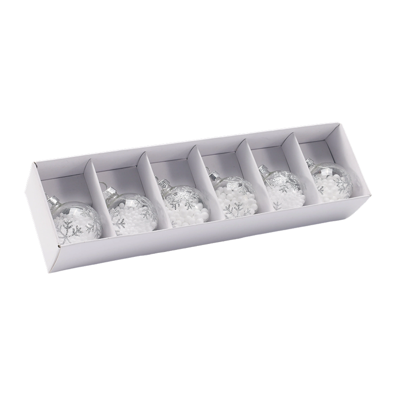 Set de ornamente de bile de Crăciun din sticlă premium