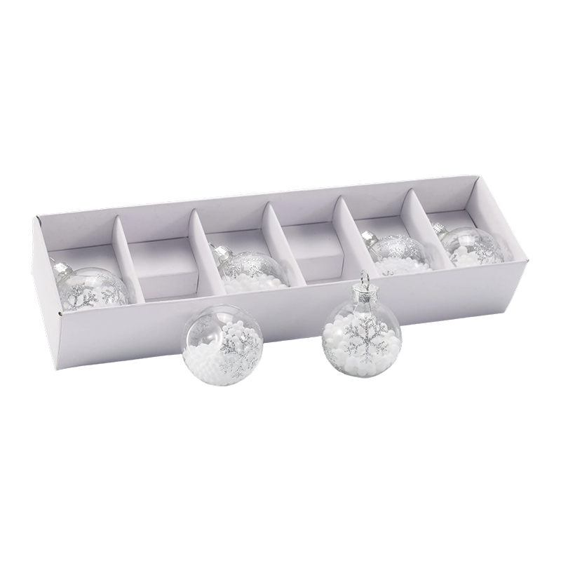 Set de ornamente de bile de Crăciun din sticlă premium