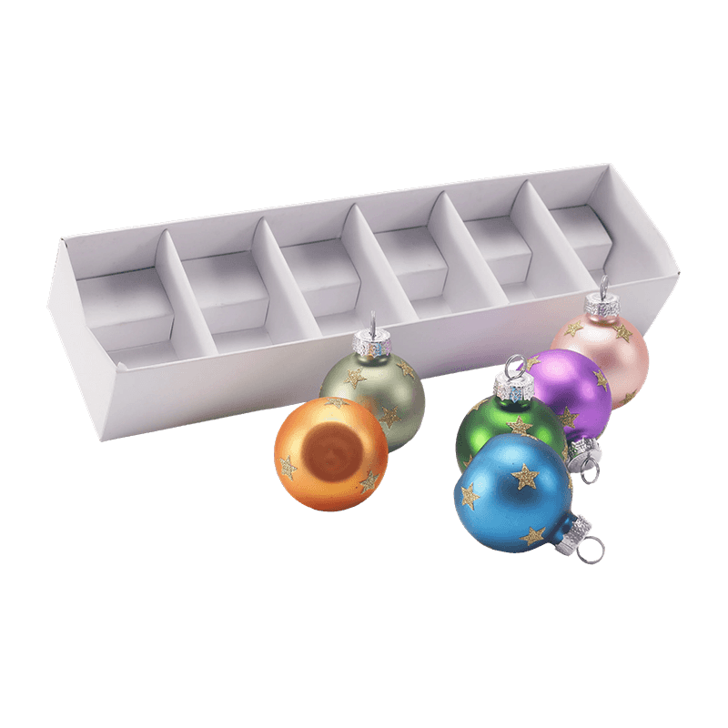 Set de ornamente de bile de Crăciun din sticlă premium