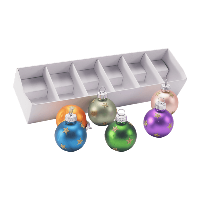 Set de ornamente de bile de Crăciun din sticlă premium
